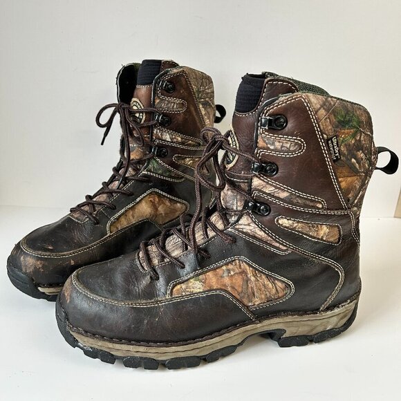 Red Wing Boots Mens 10 Brown Camo Irish Setter 600g Hunt ScentBan Primaloft Work - Picture 1 of 16